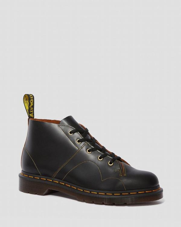 Dr Martens Dámské Chukka Boty Church Vintage Smooth Černé, CZ-397602